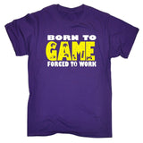 Lucky Gamer Born To Game Forced To Work T-Shirt