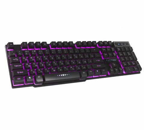 Lucky Gamer Backlight USB Keyboard English with Russian