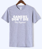 Lucky Gamer Adult Gamers Don't Die T-Shirt