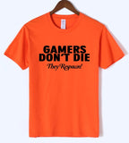 Lucky Gamer Adult Gamers Don't Die T-Shirt